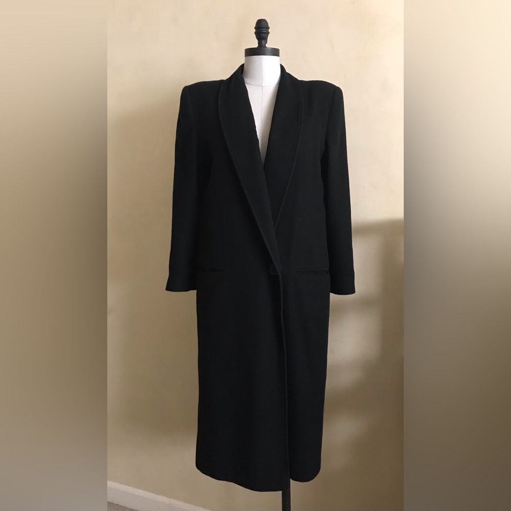Vintage Elegant Black Women's Coat